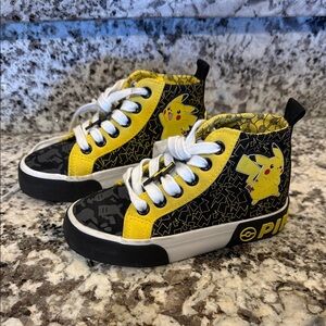 Disney Pikachu High-Top Sneakers - Yellow and Black